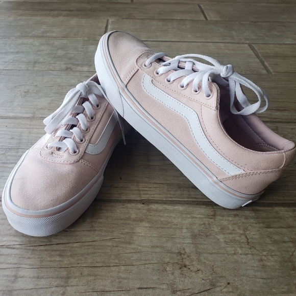 rose platform vans